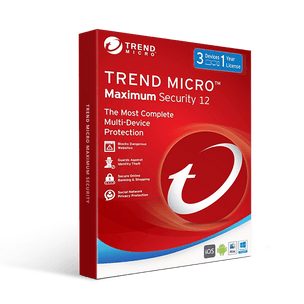 Trend Micro Maximum Security 1 Year 3Pc